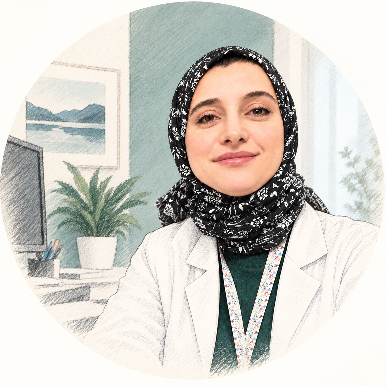 Portrett av Hatice Samancı Güner